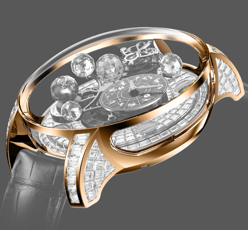 Jacob & Co.,Astronomia ,Rose Gold,Sapphire,Gold,Handwound,48hours,In-house Caliber,AS910,AS910.40.BD.BD.A