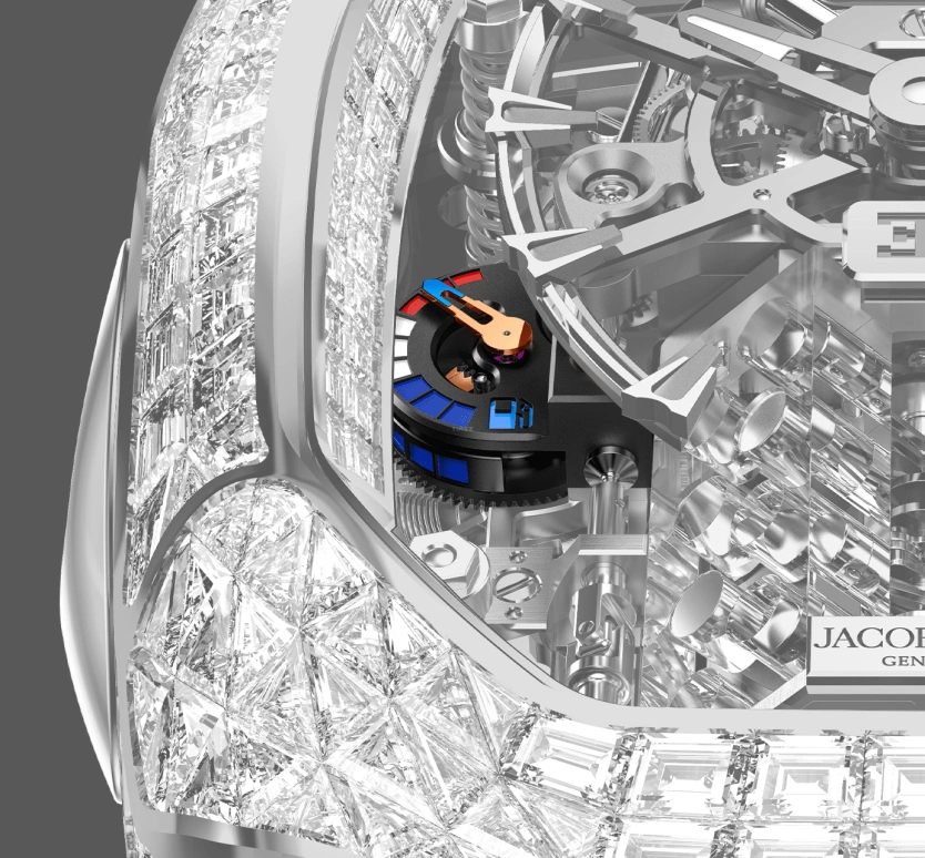 Jacob & Co.,Bugatti Chiron 41.70x36mm,41.70x36mm,Rose Gold,Gold,Sapphire,BU800,BU800.40.BD.BD.A