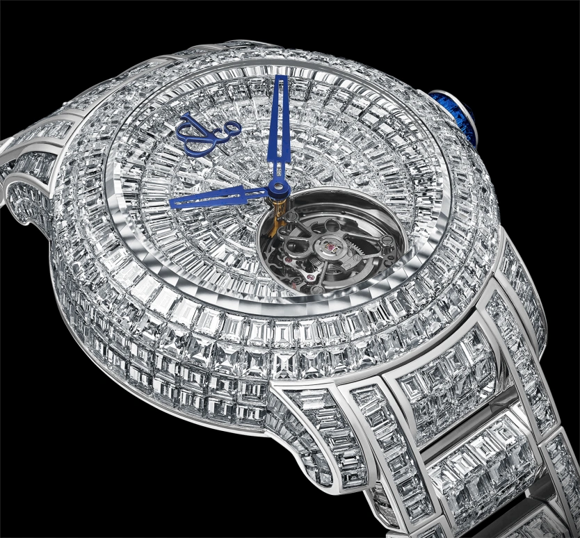 Jacob & Co.,Caviar Tourbillon 47mm,47mm,Gold,White Gold,Handwound,100hours,In-house Caliber,CV201,CV201.30.BD.UB.B30BA