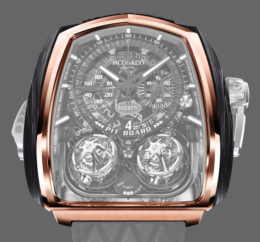Jacob & Co.,Twin Turbo Furious ,Forged Carbon,Rose Gold,Carbon,Gold,Handwound,50hours,In-house Caliber,TT200,TT200.40.AB.AB.A