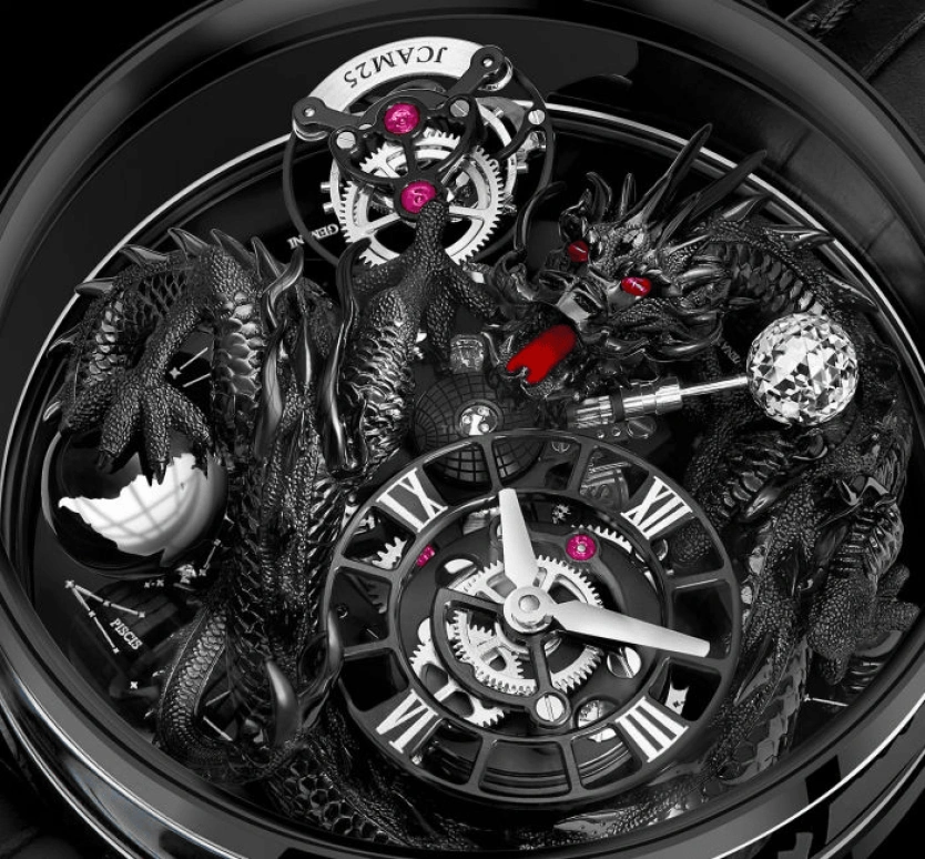 Jacob & Co.,Astronomia 47mm,47mm,Black Gold,Sapphire,Gold,Handwound,60hours,In-house Caliber,AT112,AT112.31.DR.UA.A