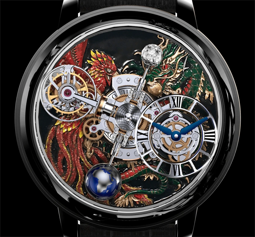 Jacob & Co.,Astronomia ,Black Gold,Gold,Handwound,60hours,In-house Caliber,AT100,AT100.31.AC.UA.B