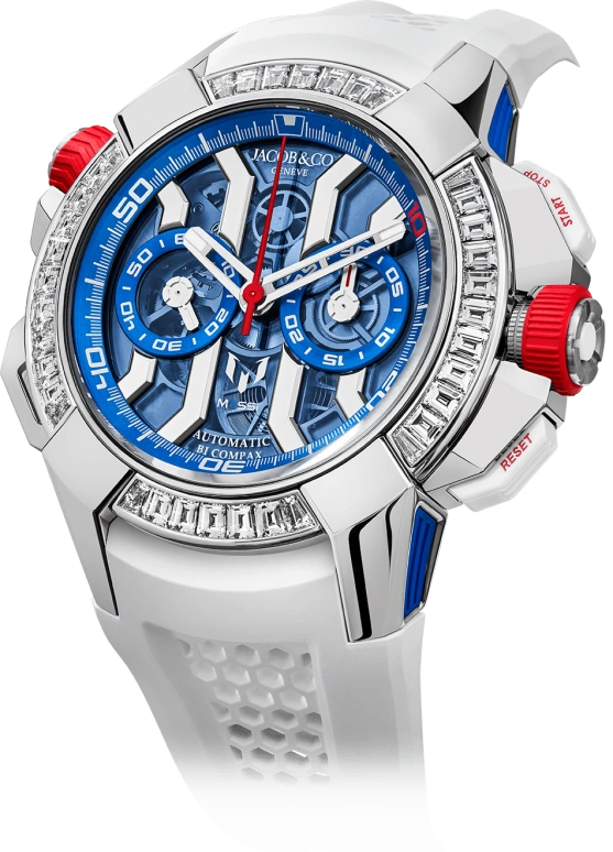 Jacob & Co.,EPIC ,Titanium,Gold,White Gold,48hours,In-house Caliber,Sapphire,EC423,EC423.32.OE.LL.J
