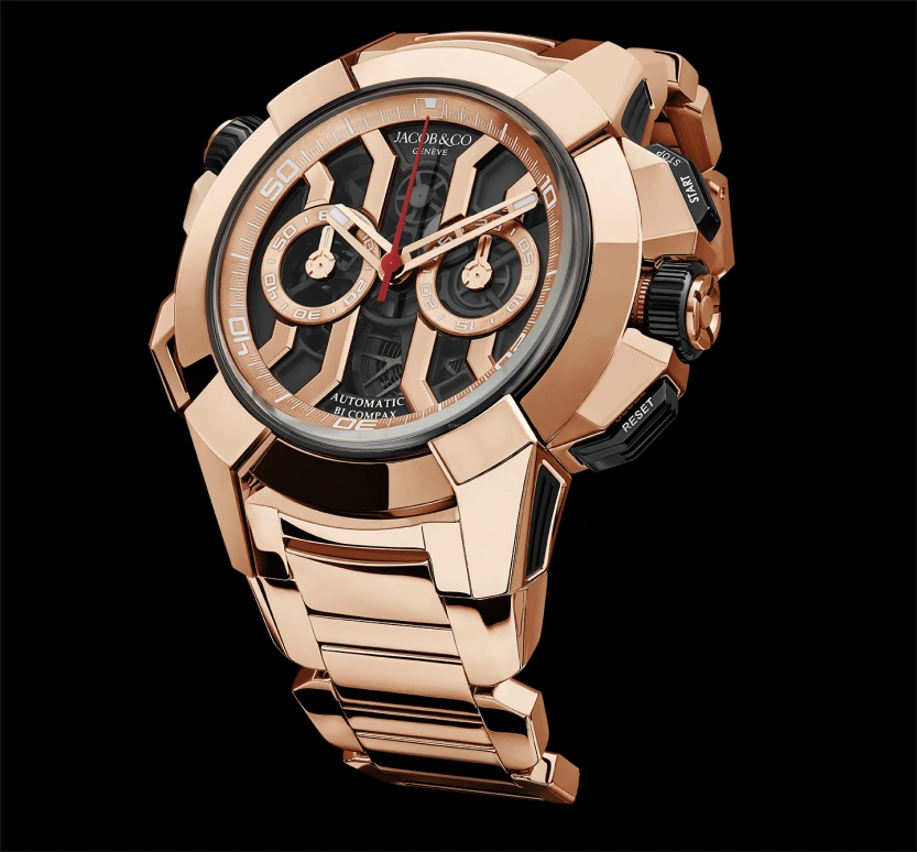 Jacob & Co.,EPIC ,Rose Gold,Titanium,Gold,48hours,In-house Caliber,Sapphire,EC323,EC323.42.AC.AA.A40AA
