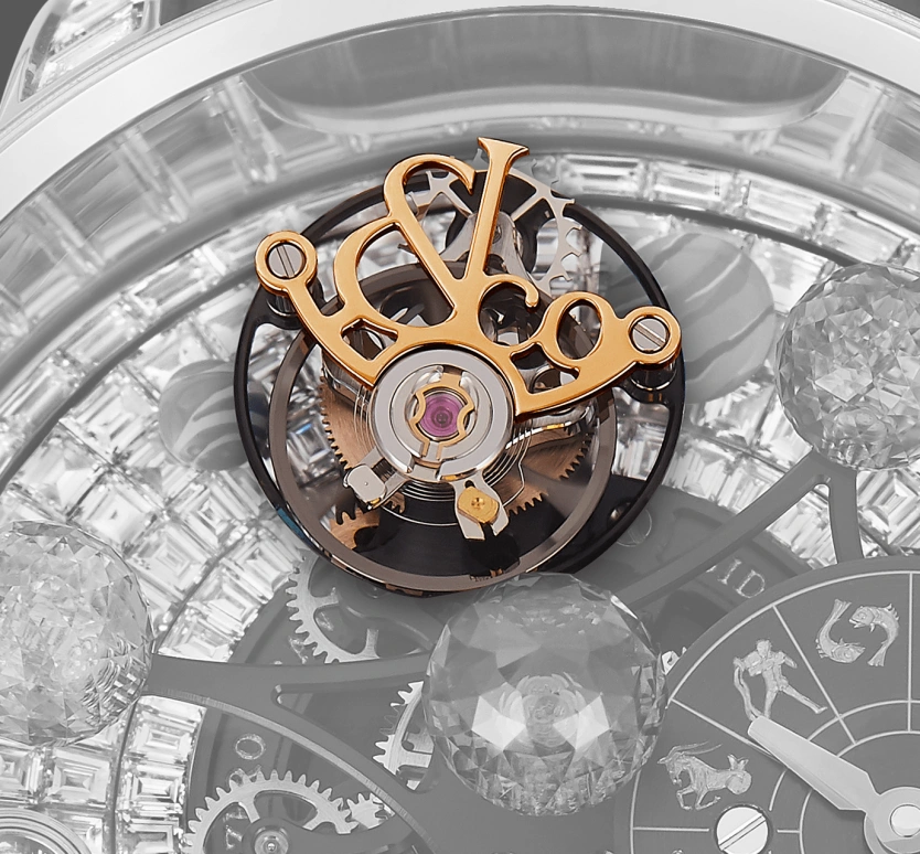 Jacob & Co.,Astronomia ,Rose Gold,Sapphire,Gold,Handwound,48hours,In-house Caliber,AS910,AS910.40.BD.BD.A