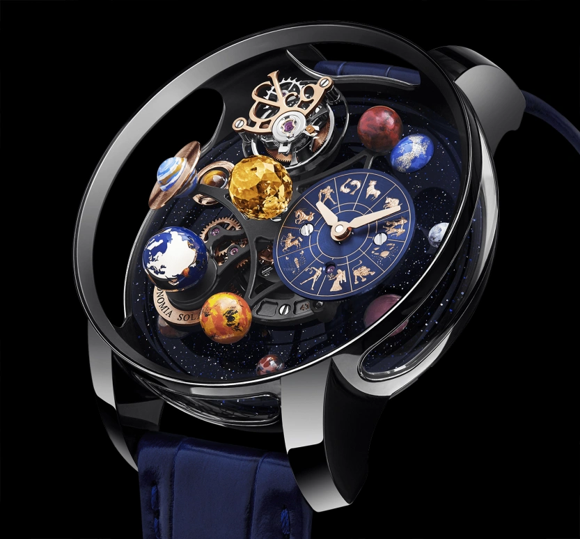 Jacob & Co.,Astronomia 44mm,44mm,Titanium,Sapphire,Handwound,48hours,In-house Caliber,AS310,AS310.21.SP.AA.A