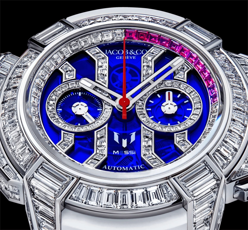 Jacob & Co.,EPIC ,Gold,White Gold,48hours,In-house Caliber,Lionel Messi,Leo Messi,GOAT,EC422,EC422.30.BD.UA.ABRUA