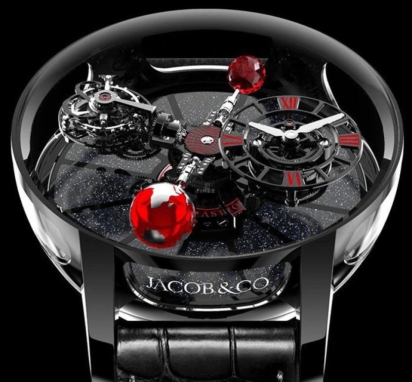 Jacob & Co.,Astronomia ,Ceramic,Handwound,60hours,In-house Caliber,AT100,AT100.95.KR.SR.B