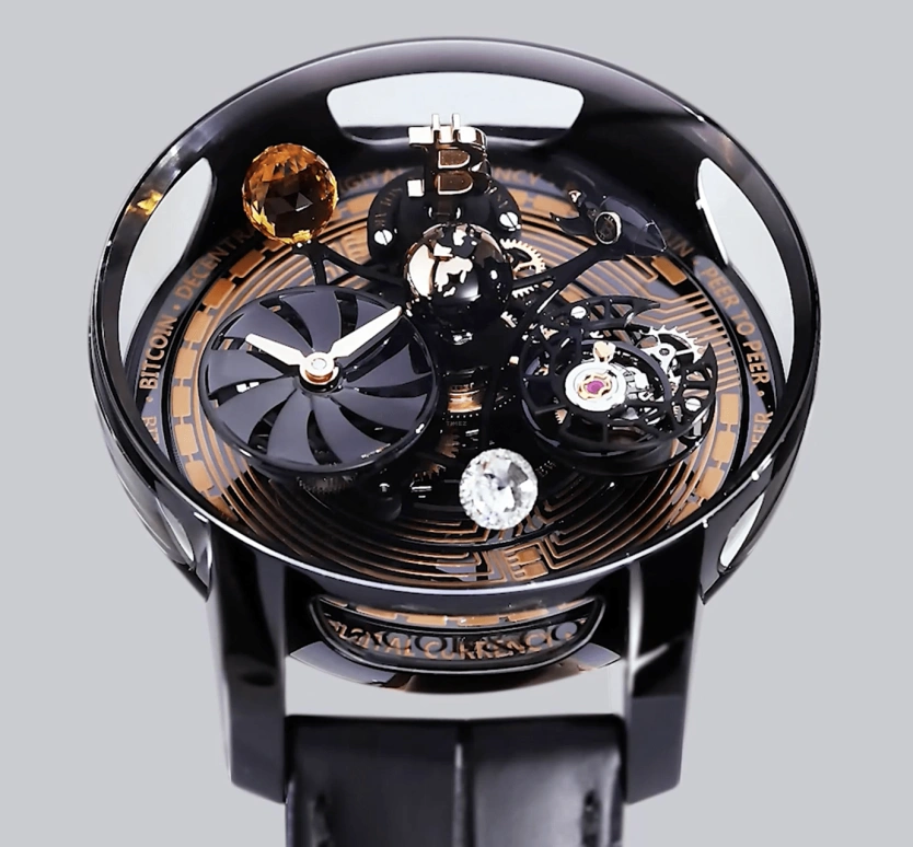 Jacob & Co.,Astronomia 44mm,44mm,Titanium,Sapphire,Handwound,48hours,In-house Caliber,AS310,AS310.21.AB.AA.A