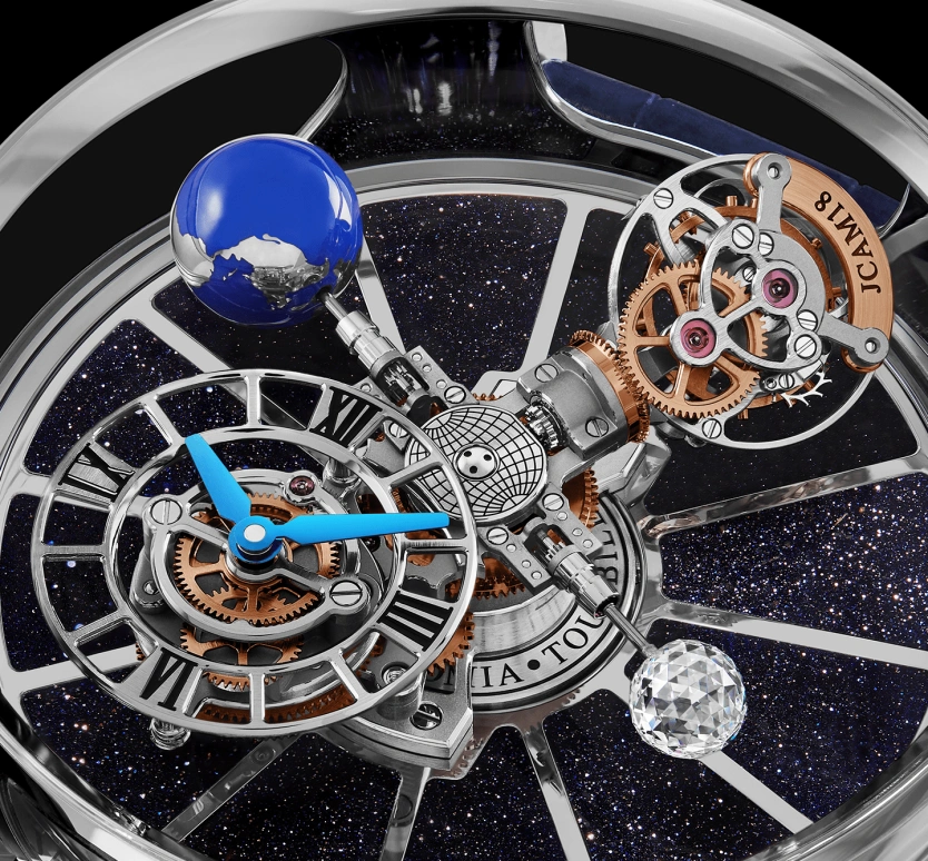 Jacob & Co.,Astronomia 50mm,50mm,Gold,White Gold,Silver,Skeleton,Handwound,60hours,In-house Caliber,AT100,AT100.30.AC.SD.A