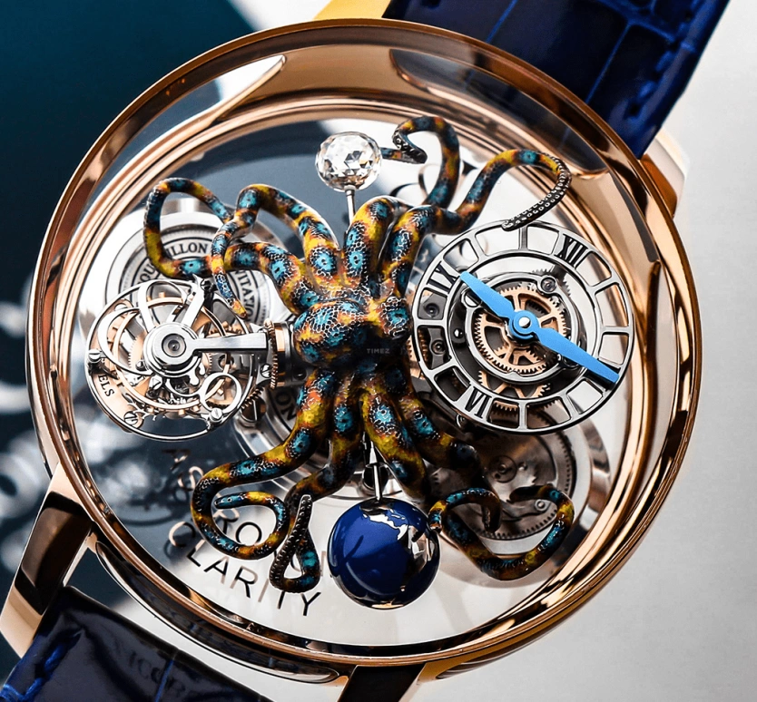 Jacob & Co.,Astronomia 50mm,50mm,Rose Gold,Sapphire,Gold,Handwound,60hours,In-house Caliber,AT120,AT120.40.OU.SD.B