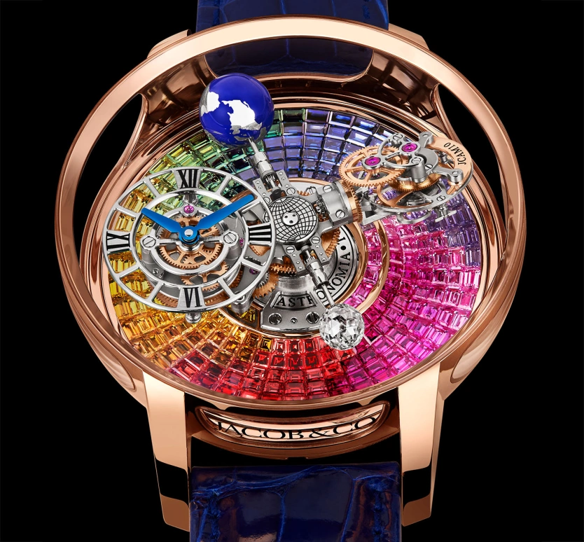 Jacob & Co.,Astronomia 50mm,50mm,Rose Gold,Gold,Handwound,60hours,In-house Caliber,AT100,AT100.40.AC.UR.A
