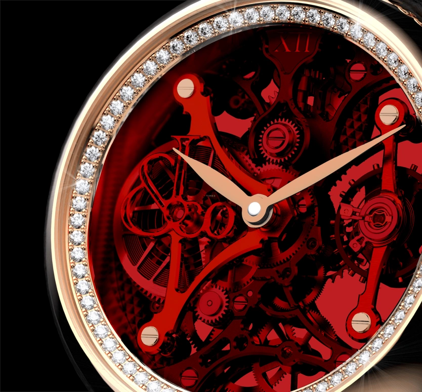 Jacob & Co.,Brilliant 42.50mm,42.50mm,Rose Gold,Gold,Crystal,Handwound,46hours,In-house Caliber,BS200,BS200.40.RD.QR.A