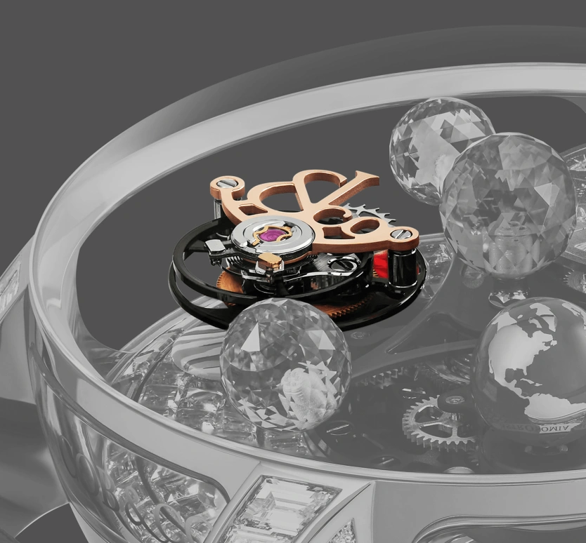 Jacob & Co.,Astronomia 44mm,44mm,Rose Gold,Gold,Handwound,48hours,In-house Caliber,AS910,AS910.40.BD.UB.ABALA