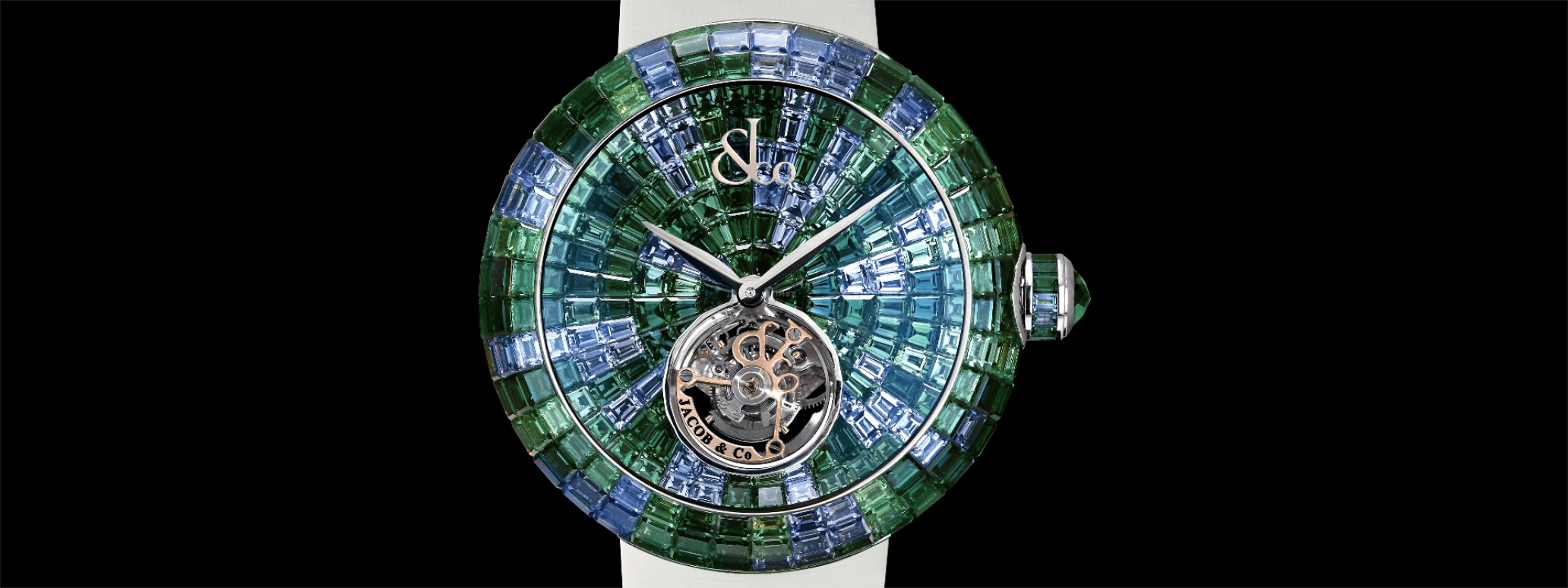 Jacob & Co.,Brilliant ,Gold,White Gold,Handwound,In-house Caliber,BT543,BT543.30.CG.CG.B
