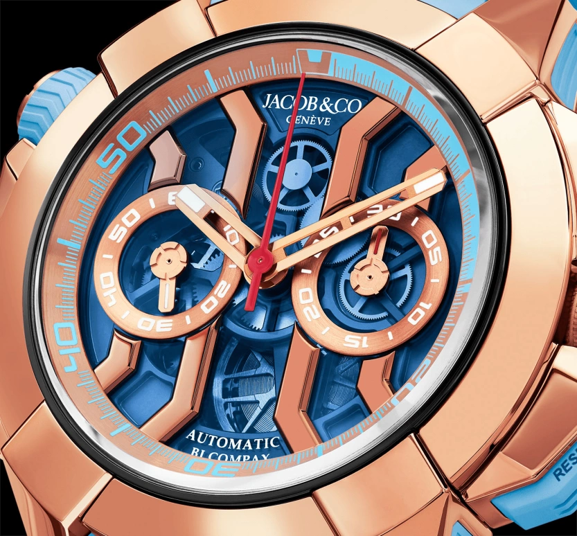 Jacob & Co.,EPIC ,Rose Gold,Titanium,Gold,48hours,In-house Caliber,Sapphire,EC323,EC323.42.AA.AA.BBRUA