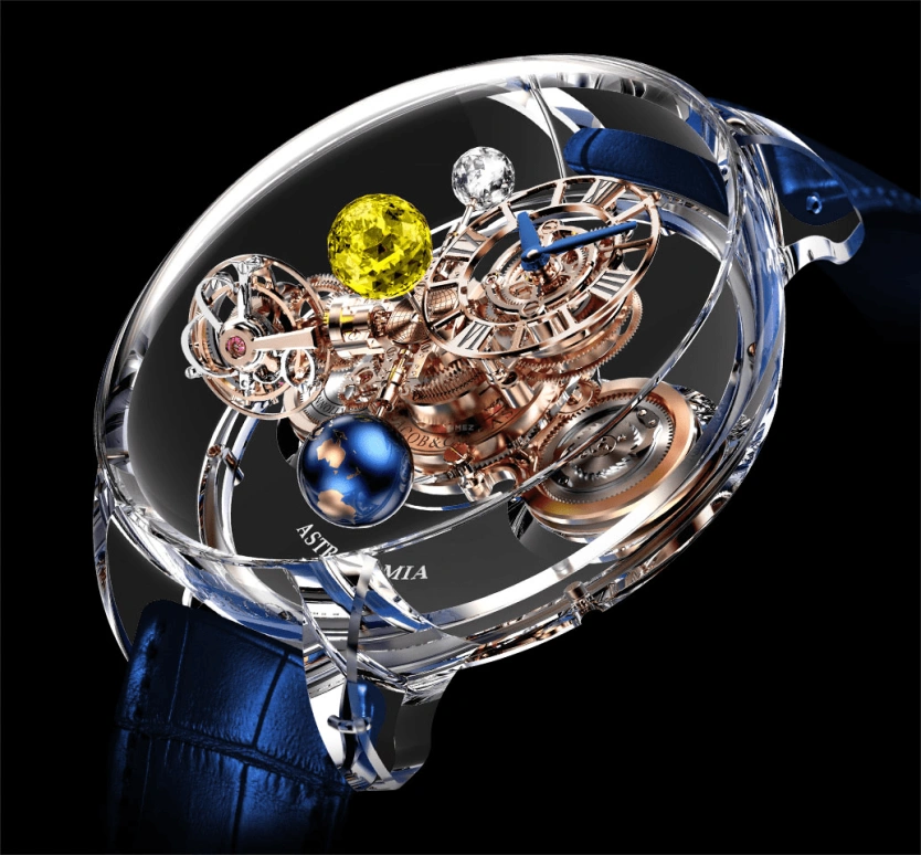 Jacob & Co.,Astronomia ,Sapphire,Handwound,60hours,In-house Caliber,AT125,AT125.80.AA.SD.A