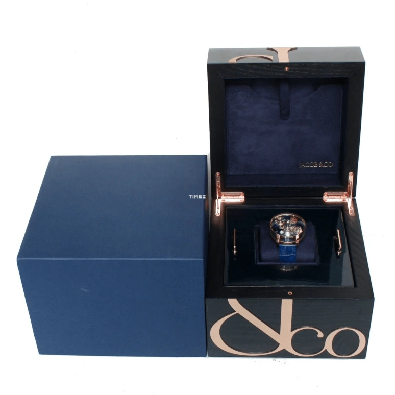 Jacob & Co.,Astronomia 47mm,47mm,Rose Gold,Blue,Handwound,Tourbillon,Zodiac Indications,Day / Night Indication,AT110,AT110.40.AA.WD.A II
