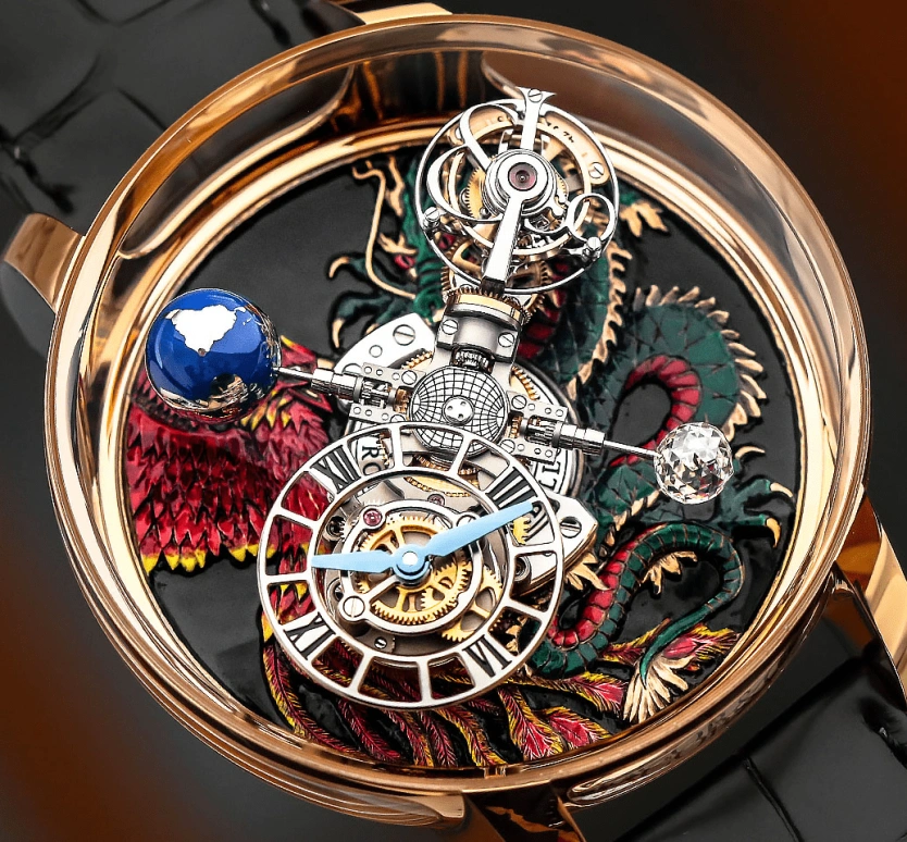 Jacob & Co.,Astronomia ,Rose Gold,Gold,Handwound,60hours,In-house Caliber,AT100,AT100.40.AC.UE.B