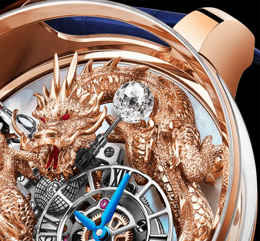 Jacob & Co.,Astronomia 50mm,50mm,Rose Gold,Sapphire,Gold,Handwound,60hours,In-house Caliber,AT102,AT102.40.DR.UE.A