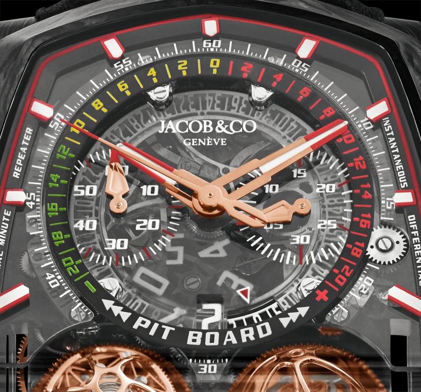 Jacob & Co.,Twin Turbo Furious 57x52mm,57x52mm,Forged Carbon,Carbon,Handwound,50hours,In-house Caliber,TT210,TT210.29.AA.AA.A
