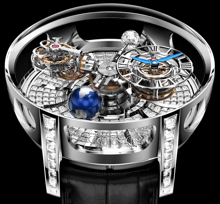 Jacob & Co.,Astronomia ,Sapphire,Gold,White Gold,Handwound,60hours,In-house Caliber,AT800,AT800.30.BD.BD.A