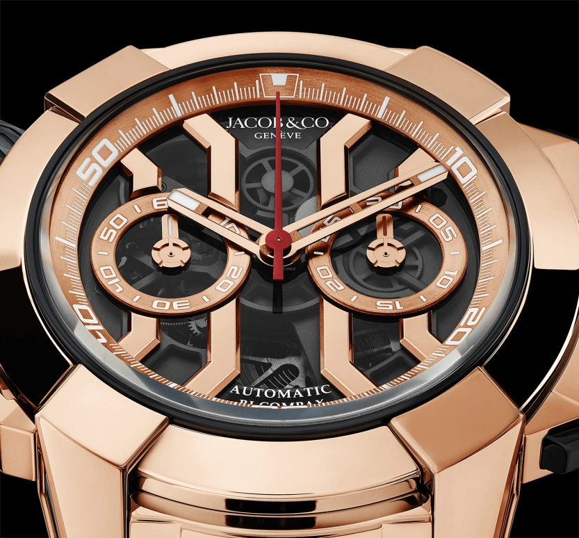 Jacob & Co.,EPIC ,Rose Gold,Titanium,Gold,48hours,In-house Caliber,Sapphire,EC323,EC323.42.AC.AA.A40AA