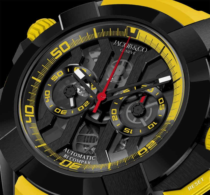 Jacob & Co.,EPIC ,Titanium,48hours,In-house Caliber,Sapphire,EC313,EC313.21.SB.BV.D