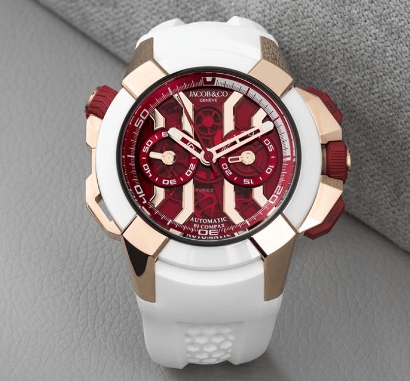 Jacob & Co.,EPIC ,Rose Gold,Gold,48hours,In-house Caliber,Sapphire,EC313,EC313.42.PA.RR.F