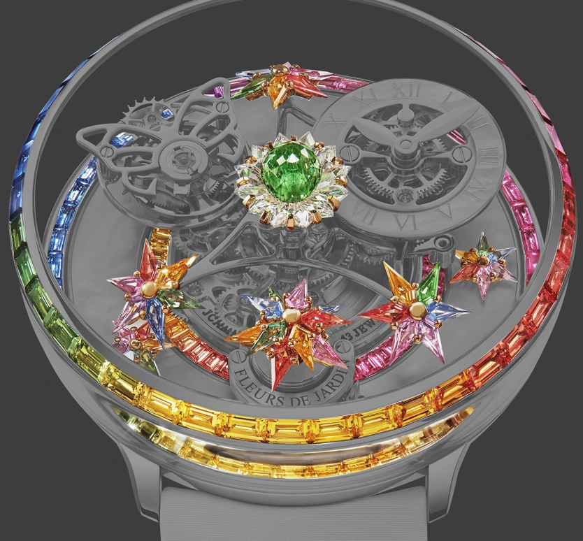 Jacob & Co.,Fleurs de Jardin ,Handwound,48hours,In-house Caliber,AF321,AF321.30.BD.AE.BBSAA