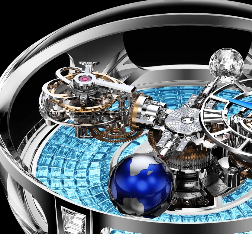 Jacob & Co.,Astronomia ,Gold,White Gold,Handwound,60hours,In-house Caliber,AT800,AT800.30.BD.BI.B