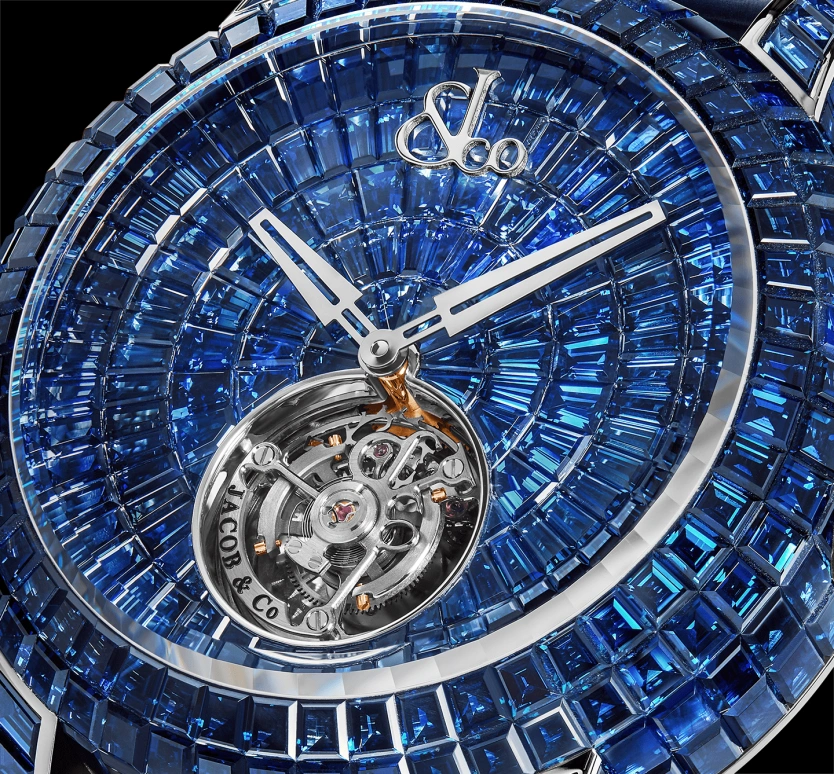 Jacob & Co.,Caviar Tourbillon 47mm,47mm,Gold,White Gold,Blue,Handwound,Tourbillon,100hours,Cristiano Ronaldo,CV201,CV201.30.BB.BB.A