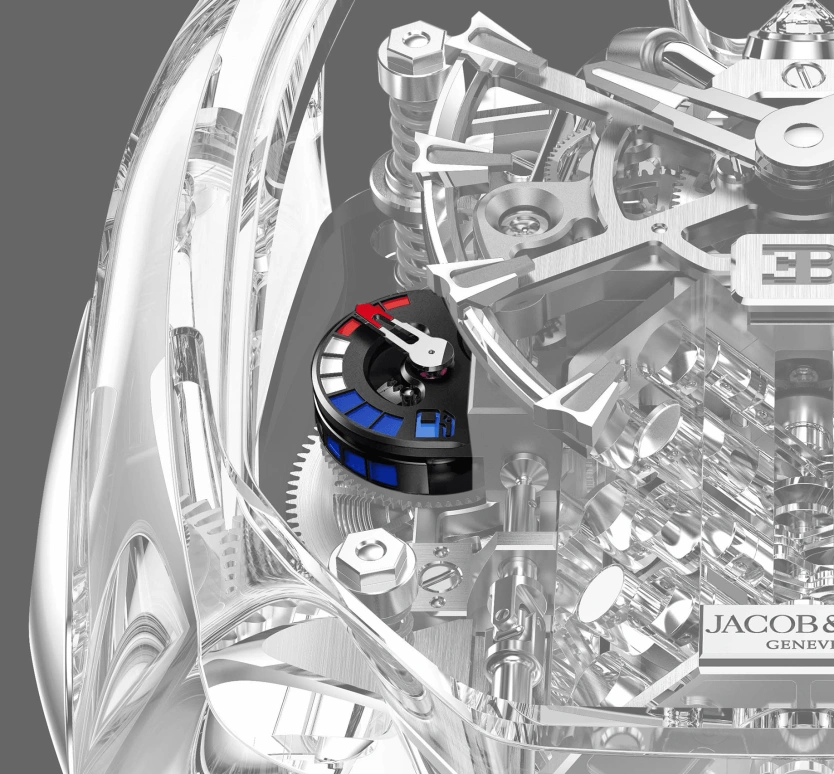 Jacob & Co.,Bugatti Chiron ,Titanium,Sapphire,Crystal,BU210,BU210.80.AC.AB.BBRUA