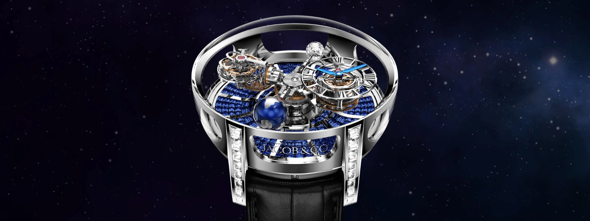 Jacob & Co.,Astronomia 50mm,50mm,Gold,White Gold,Handwound,60hours,In-house Caliber,AT800,AT800.30.BD.BB.A