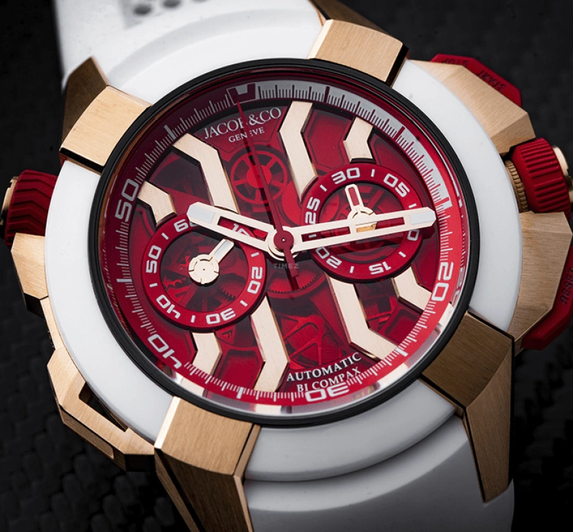 Jacob & Co.,EPIC ,Rose Gold,Gold,48hours,In-house Caliber,Sapphire,EC313,EC313.42.PA.RR.F