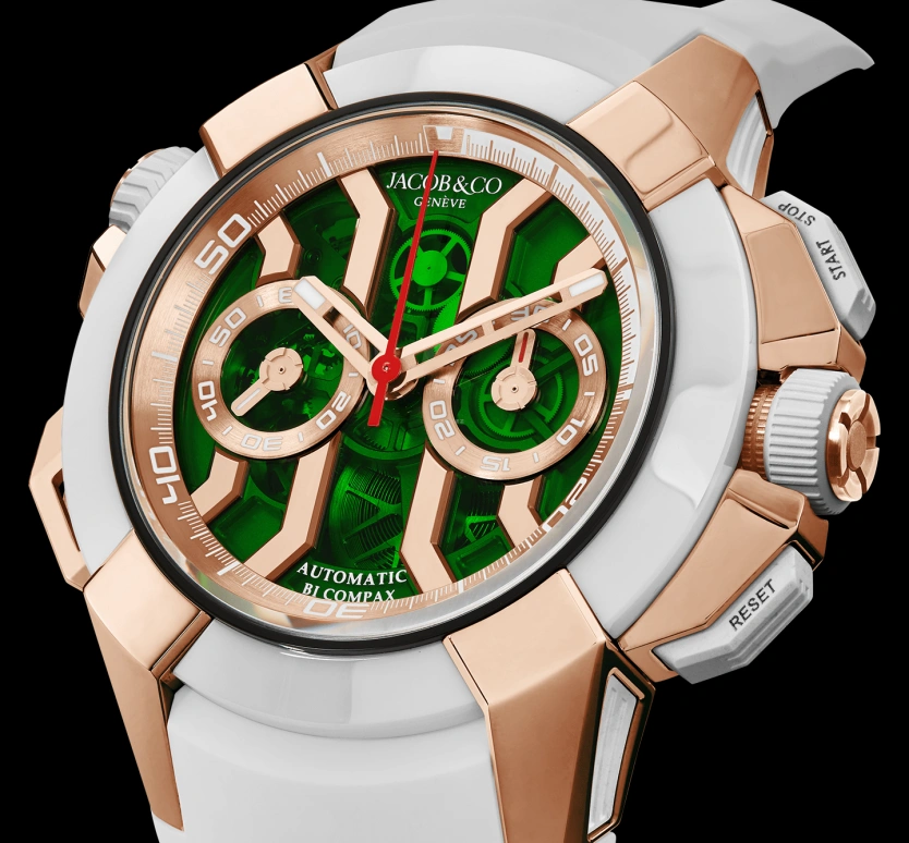 Jacob & Co.,EPIC 47mm,47mm,Rose Gold,Gold,48hours,In-house Caliber,Sapphire,EC312,EC312.42.PB.GN.A