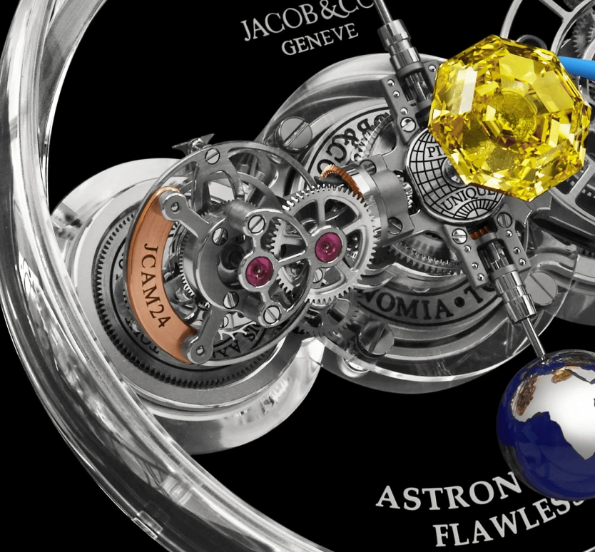 Jacob & Co.,Astronomia ,Sapphire,Crystal,Handwound,60hours,In-house Caliber,AT125,AT125.80.AA.UC.B