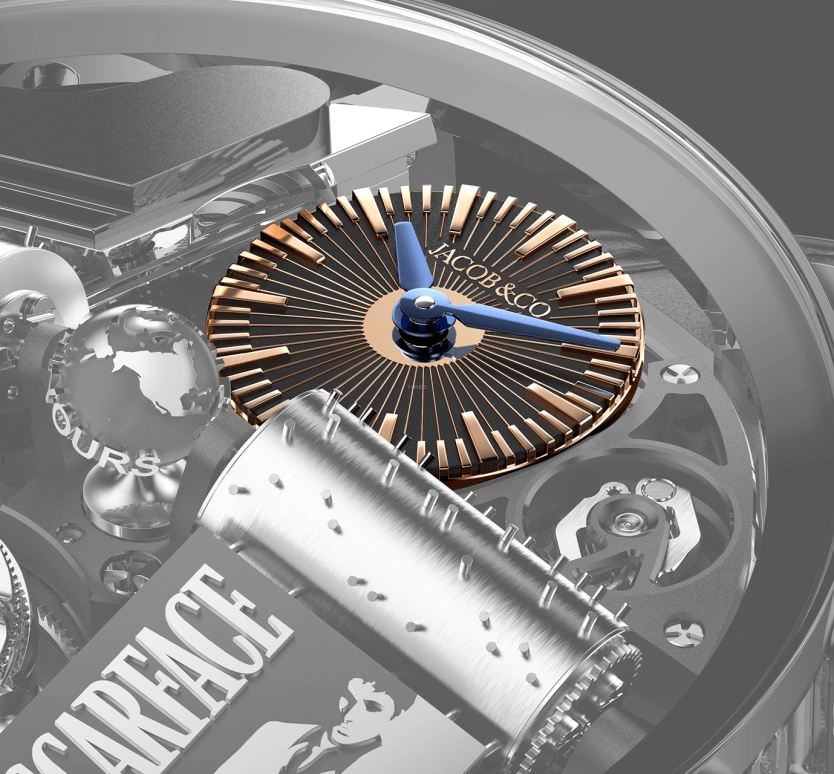 Jacob & Co.,Opera Godfather ,Titanium,Sapphire,Sapphire,Godfather,OP110,OP110.21.AK.AA.A