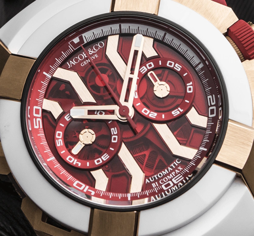 Jacob & Co.,EPIC ,Rose Gold,Gold,48hours,In-house Caliber,Sapphire,EC313,EC313.42.PA.RR.F
