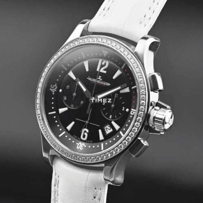 Jaeger-LeCoultre,Master 37mm,37mm,Stainless Steel,Black,Quartz,Chronograph,Day,Q1748401