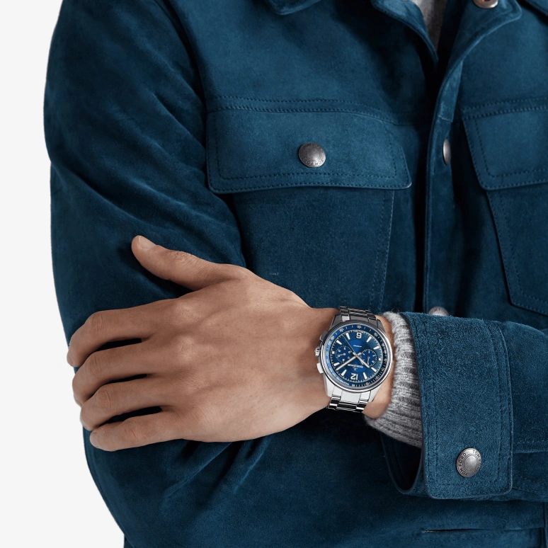 Jaeger-LeCoultre,Polaris 42mm,42mm,Stainless Steel,Blue,Automatic,Chronograph,Column Wheel,Q9028180