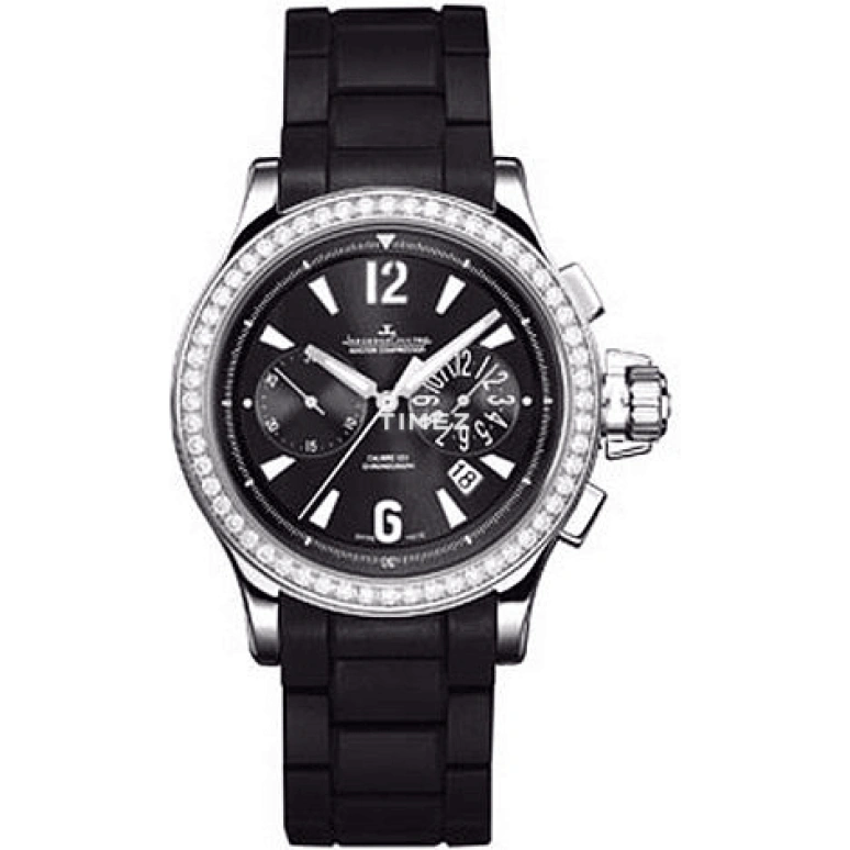 Jaeger-LeCoultre,Master 36.80mm,36.80mm,Stainless Steel,Black,Quartz,Chronograph,Day,Q1748771