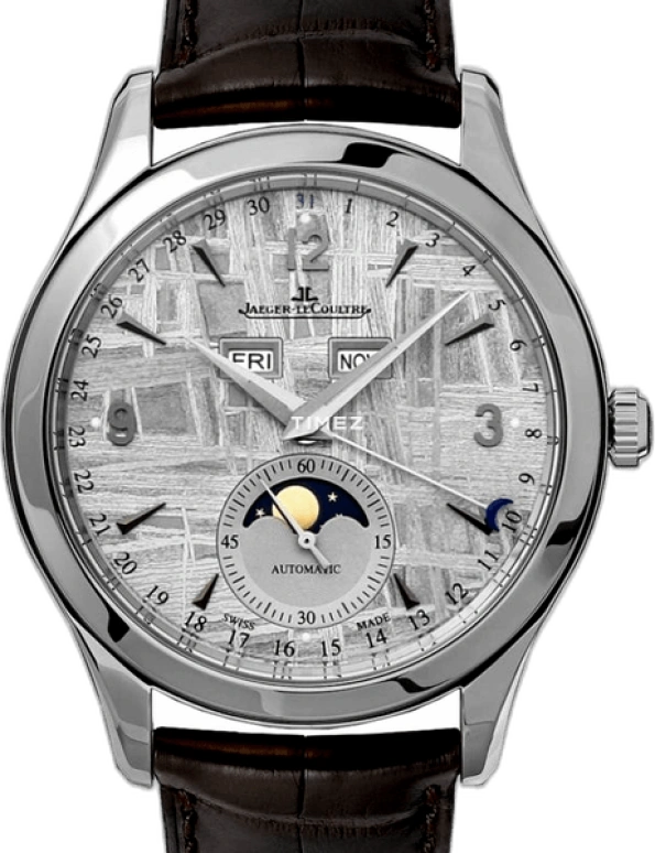 Jaeger-LeCoultre,Master 39mm,39mm,Stainless Steel,Silver,Automatic,Moonphase,Month,Date,Day,43hours,In-house Caliber,1558421