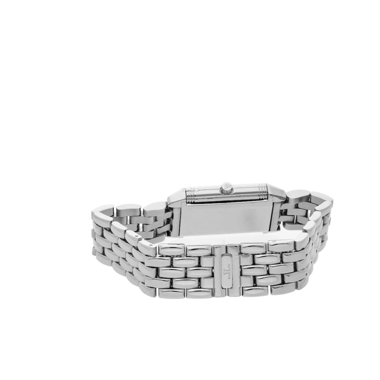 Jaeger-LeCoultre,Reverso 33x20.50mm,33x20.50mm,Stainless Steel,Silver White,Quartz,In-house Caliber,Sapphire,Crystal Glass,Q2618120