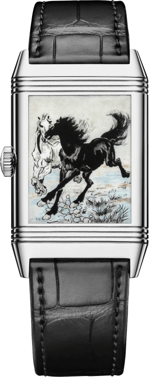 Jaeger-LeCoultre,Reverso 45.70x27.40mm,45.70x27.40mm,White Gold,Blue,Handwound,45hours,In-house Caliber,Q39334B2