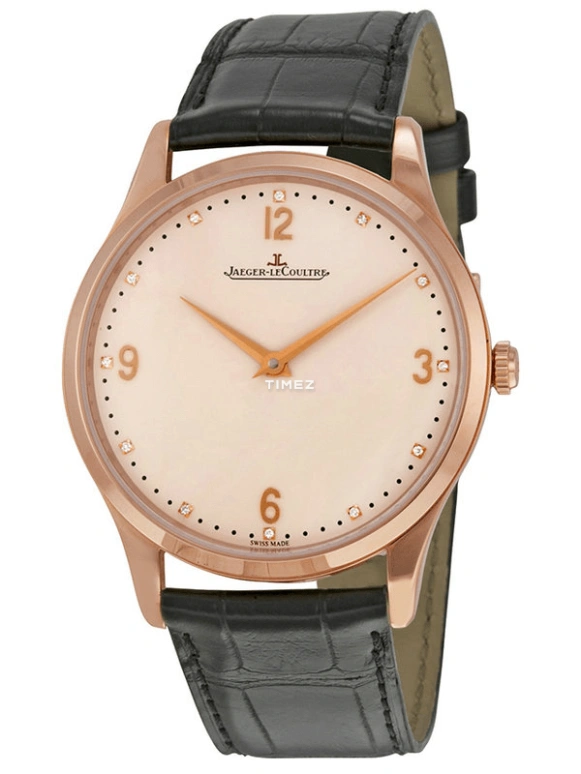Jaeger-LeCoultre,Master 40mm,40mm,Rose Gold,Beige,Automatic,43hours,In-house Caliber,1352522