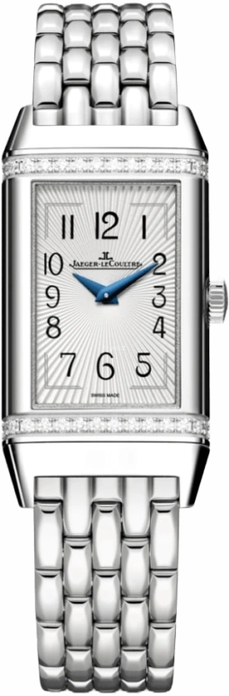 Jaeger-LeCoultre,Reverso 20mm,20mm,Stainless Steel,White,Quartz,In-house Caliber,Sapphire,Q3288120