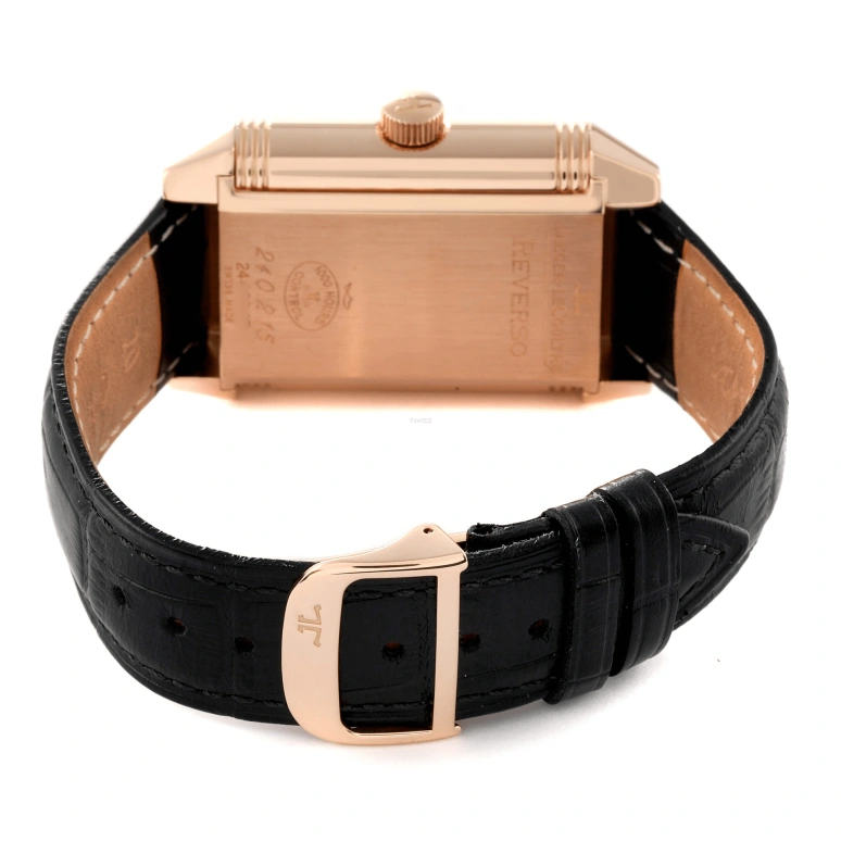 Jaeger-LeCoultre,Reverso 46x29mm,46x29mm,Rose Gold,Silver White,Handwound,Day,Power Reserve Indicator,Big Date,Q3002401
