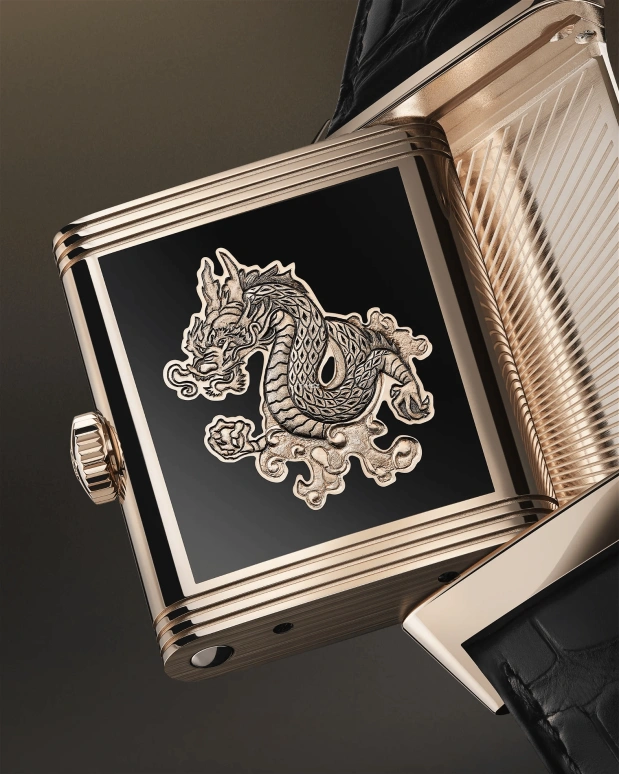 Jaeger-LeCoultre,Reverso 45.50x27.40mm,45.50x27.40mm,Rose Gold,Black,Handwound,45hours,In-house Caliber,Q39324D1