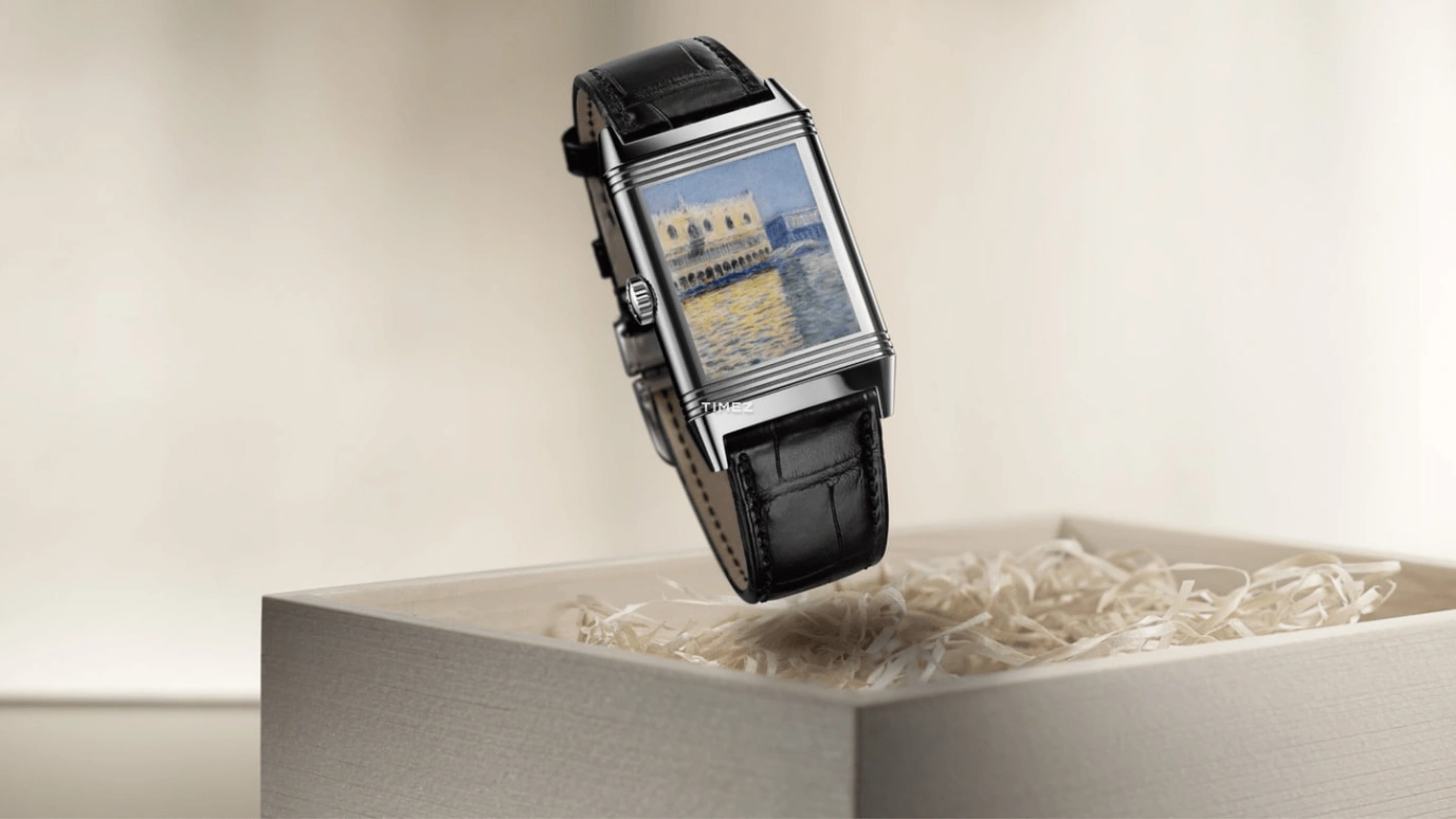 Jaeger-LeCoultre,Reverso 45.60x27.40mm,45.60x27.40mm,White Gold,Blue,Handwound,45hours,In-house Caliber,Q39334M6